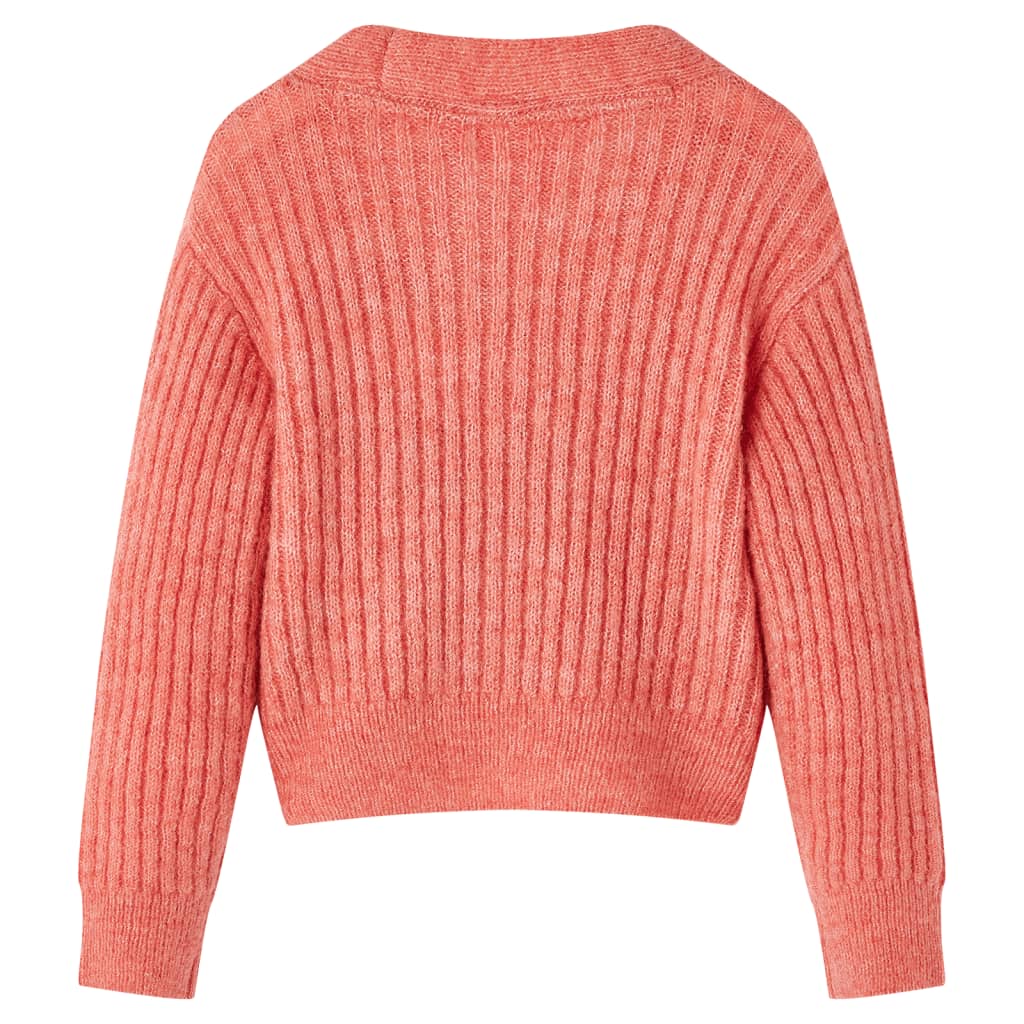 Vidaxl kindervest gebreid 128 middelroze