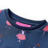 Vidaxl kinderjurk 128 marineblauw