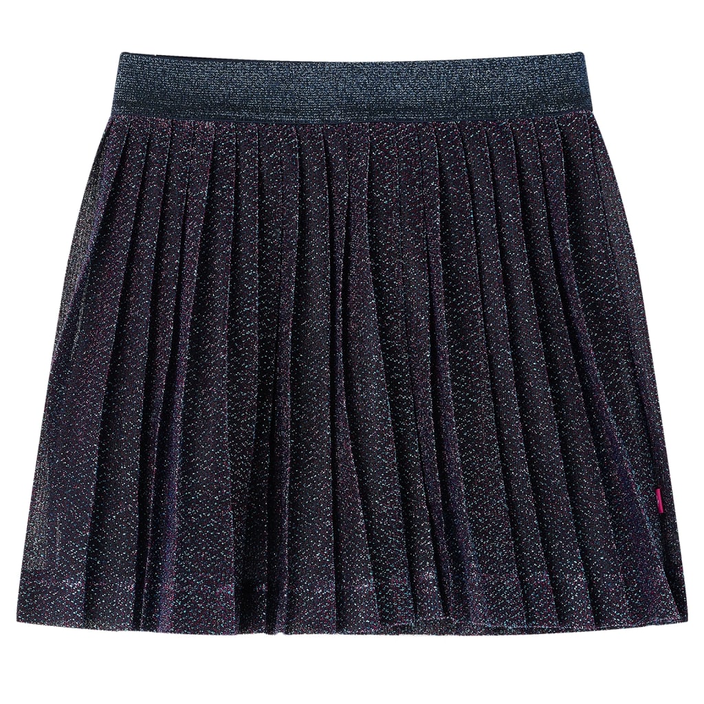 Vidaxl kinderrokje met glitters 140 marineblauw