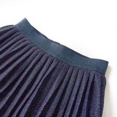 Vidaxl kinderrokje met glitters 140 marineblauw