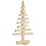 Vidaxl kerstdecoratie kerstboom 60 cm massief grenenhout