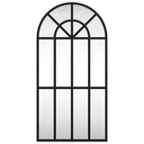 Vidaxl wandspiegel boog 30x60 cm ijzer zwart