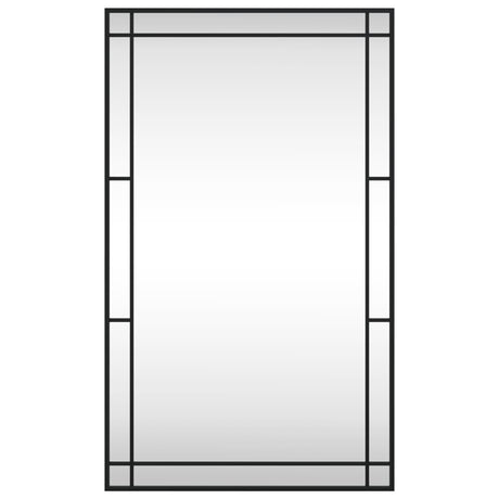 Vidaxl wandspiegel rechthoekig 60x100 cm ijzer zwart