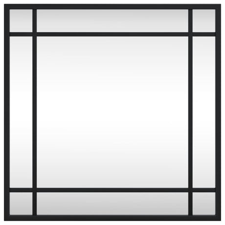 Vidaxl wandspiegel vierkant 40x40 cm ijzer zwart