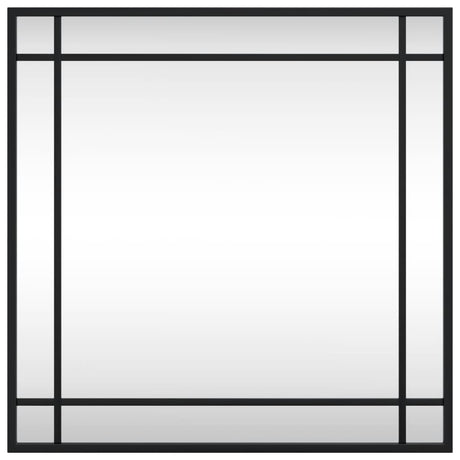 Vidaxl wandspiegel vierkant 50x50 cm ijzer zwart