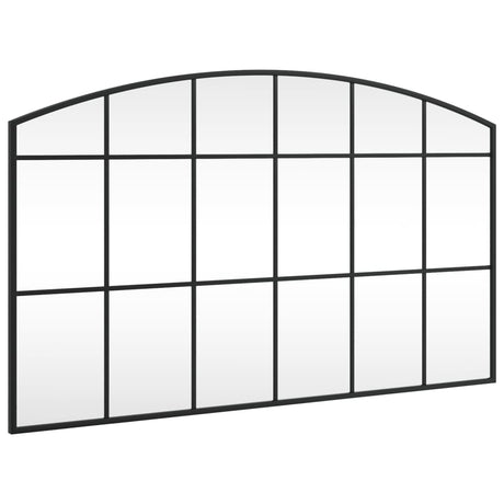 Vidaxl wandspiegel boog 100x60 cm ijzer zwart