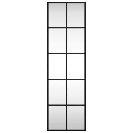 Vidaxl wandspiegel rechthoekig 30x100 cm ijzer zwart