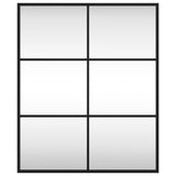 Vidaxl wandspiegel rechthoekig 50x60 cm ijzer zwart