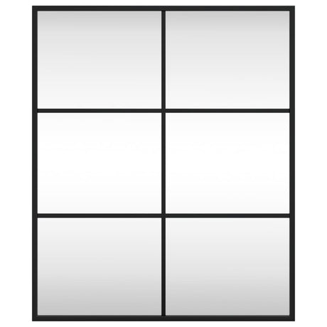 Vidaxl wandspiegel rechthoekig 50x60 cm ijzer zwart