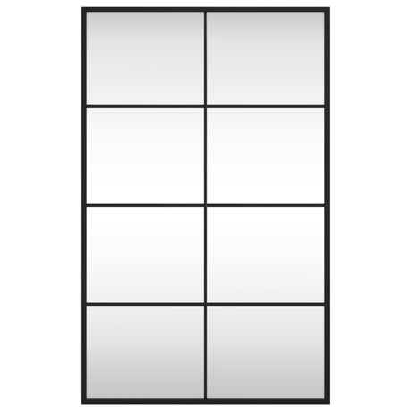 Vidaxl wandspiegel rechthoekig 50x80 cm ijzer zwart