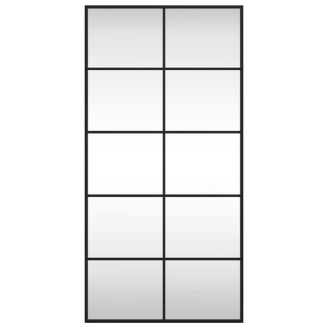 Vidaxl wandspiegel rechthoekig 50x100 cm ijzer zwart