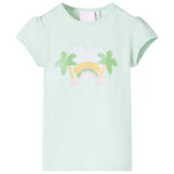 Vidaxl kindershirt 140 lichtmint
