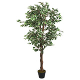 Vidaxl kunstplant ficus 1008 bladeren 180 cm groen