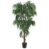 VidaXL Kunstplant mangoboom 900 bladeren 180 cm groen