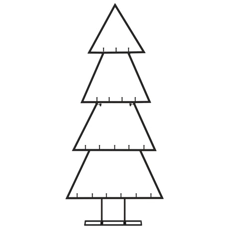 Vidaxl kerstdecoratie kerstboom 90 cm metaal zwart