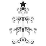 Vidaxl kerstdecoratie kerstboom 90 cm metaal zwart