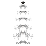 VidaXL Kerstdecoratie kerstboom 150 cm metaal zwart