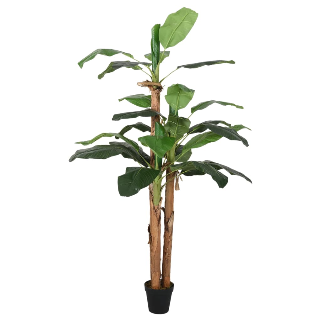 Vidaxl kunstplant bananenboom 18 bladeren 150 cm groen