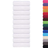 Vidaxl washandjes frogn 10 st 15x21 cm 360 g m² wit