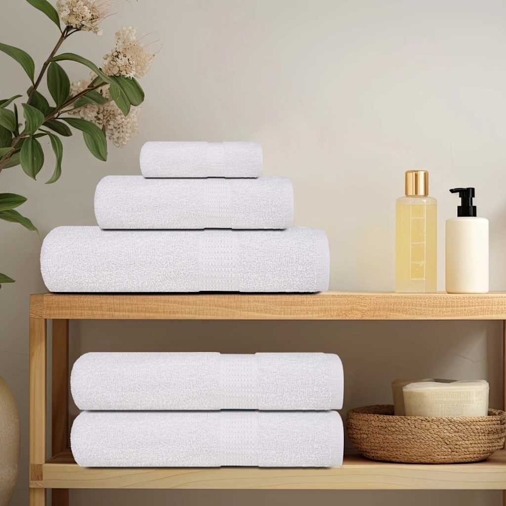 Vidaxl washandjes frogn 10 st 15x21 cm 360 g m² wit