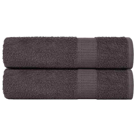 Vidaxl douchehanddoeken frogn 2 st 70x140 cm 360 g m² antraciet