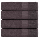 Vidaxl douchehanddoeken frogn 4 st 70x140 cm 360 g m² antraciet