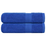 Vidaxl badhanddoeken frogn 2 st 100x150 cm 360 g m² blauw