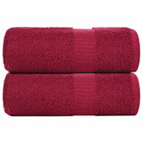 Vidaxl gastendoekjes frogn 2 st 30x50 cm 360 g m² bordeaux