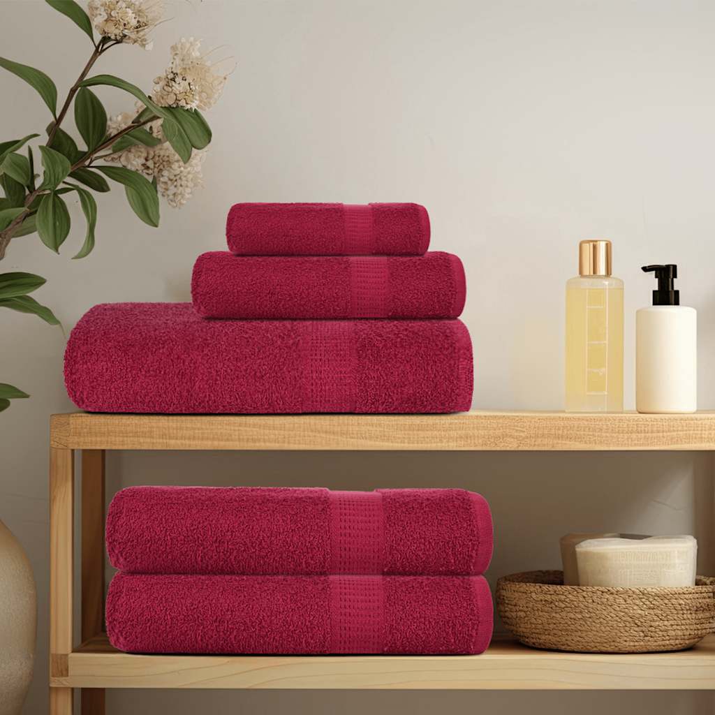 Vidaxl gastendoekjes frogn 4 st 30x50 cm 360 g m² bordeaux