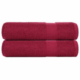 Vidaxl handdoeken frogn 2 st 50x100 cm 360 g m² bordeaux