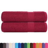 Vidaxl handdoeken frogn 2 st 50x100 cm 360 g m² bordeaux