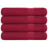 Vidaxl handdoeken frogn 4 st 100x200 cm 360 g m² bordeaux