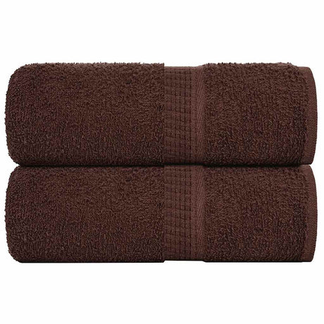 Vidaxl gastendoekjes frogn 2 st 30x50 cm 360 g m² bruin