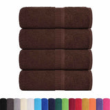 Vidaxl gastendoekjes frogn 4 st 30x50 cm 360 g m² bruin