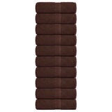 Vidaxl gastendoekjes frogn 10 st 30x50 cm 360 g m² bruin