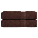 Vidaxl douchehanddoeken frogn 2 st 70x140 cm 360 g m² bruin