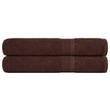 Vidaxl saunahanddoeken frogn 2 st 80x200 cm 360 g m² bruin