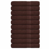 Vidaxl saunahanddoeken frogn 10 st 80x200 cm 360 g m² bruin