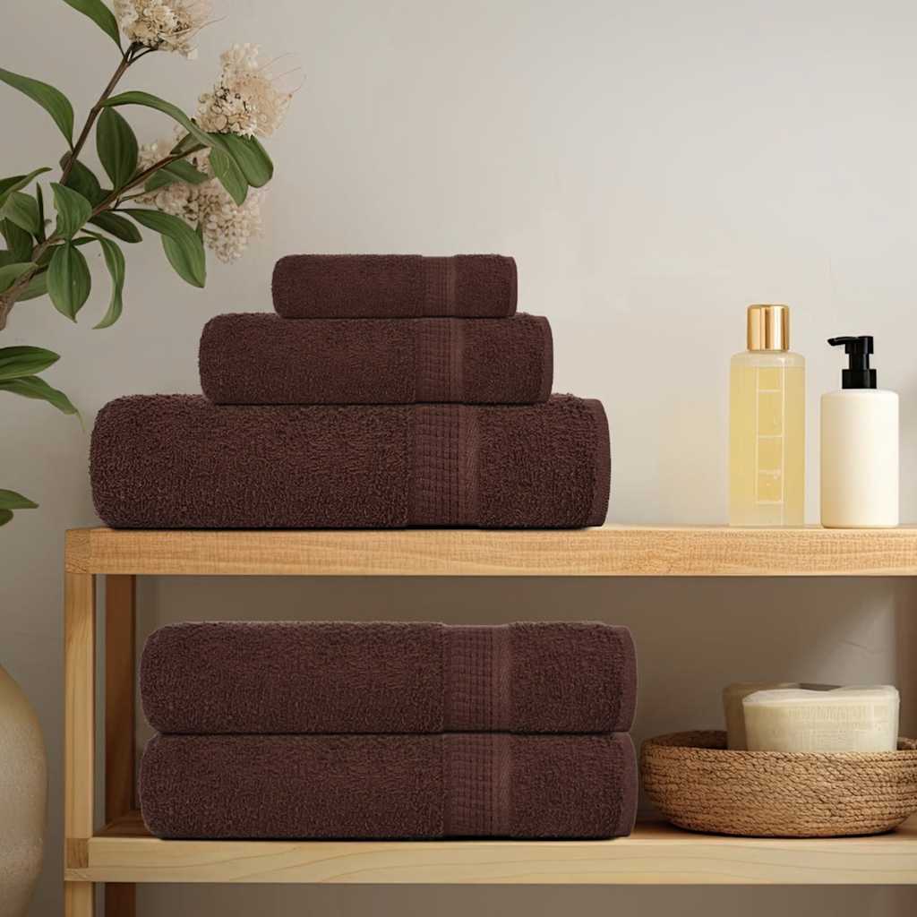 Vidaxl saunahanddoeken frogn 10 st 80x200 cm 360 g m² bruin