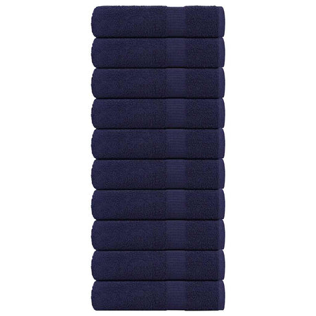 Vidaxl badhanddoeken frogn 10 st 100x150 cm 360 g m² marineblauw