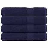 Vidaxl handdoeken 4 st 100x200 cm 360 g m² 100% katoen marineblauw