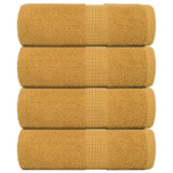 Vidaxl washandjes frogn 4 st 30x30 cm 360 g m² goud