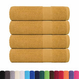 Vidaxl handdoeken frogn 4 st 50x100 cm 360 g m² goud