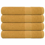 Vidaxl handdoeken frogn 4 st 100x200 cm 360 g m² goud