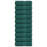 Vidaxl gastendoekjes 10 st 30x50 cm 360 g m² 100% katoen groen