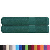 Vidaxl saunahanddoeken 2 st 80x200 cm 360 g m² 100% katoen groen