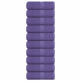 Vidaxl washandjes frogn 10 st 30x30 cm 360 g m² paars