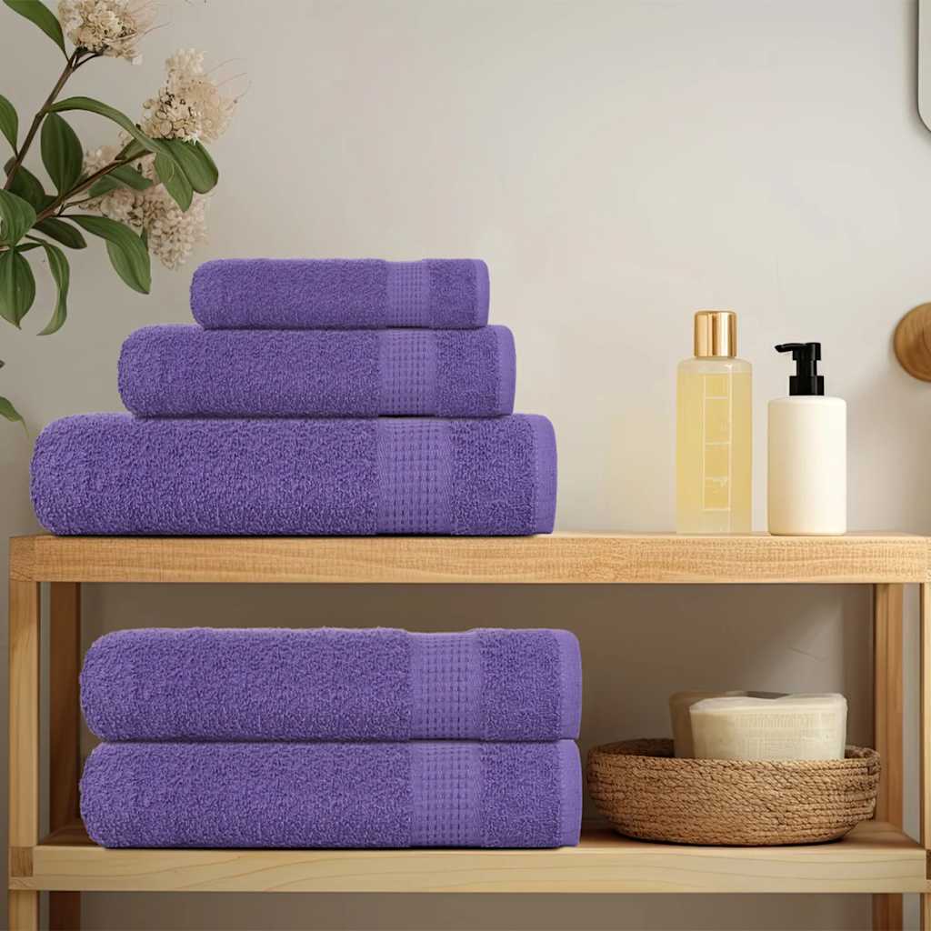 Vidaxl washandjes frogn 10 st 30x30 cm 360 g m² paars