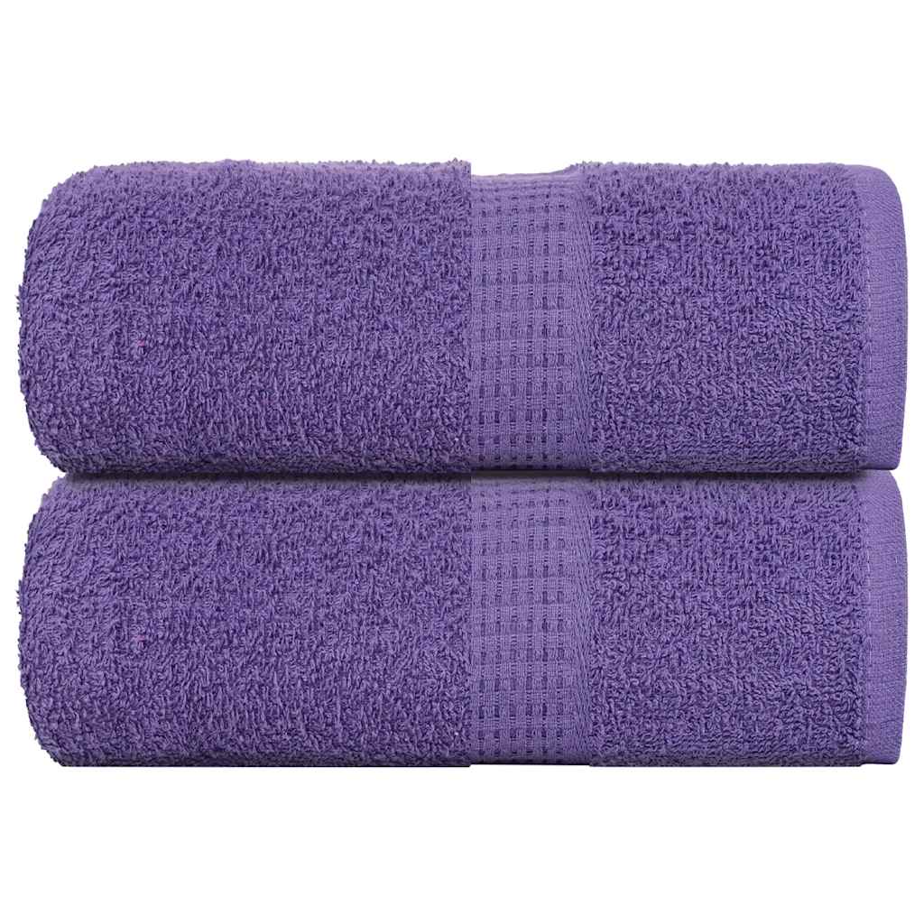 Vidaxl gastendoekjes frogn 2 st 30x50 cm 360 g m² paars
