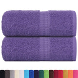 Vidaxl gastendoekjes frogn 2 st 30x50 cm 360 g m² paars